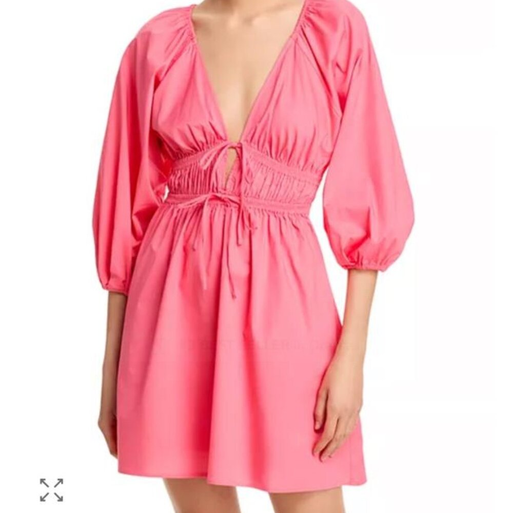 NWT WAYF Poplin Mini Dress